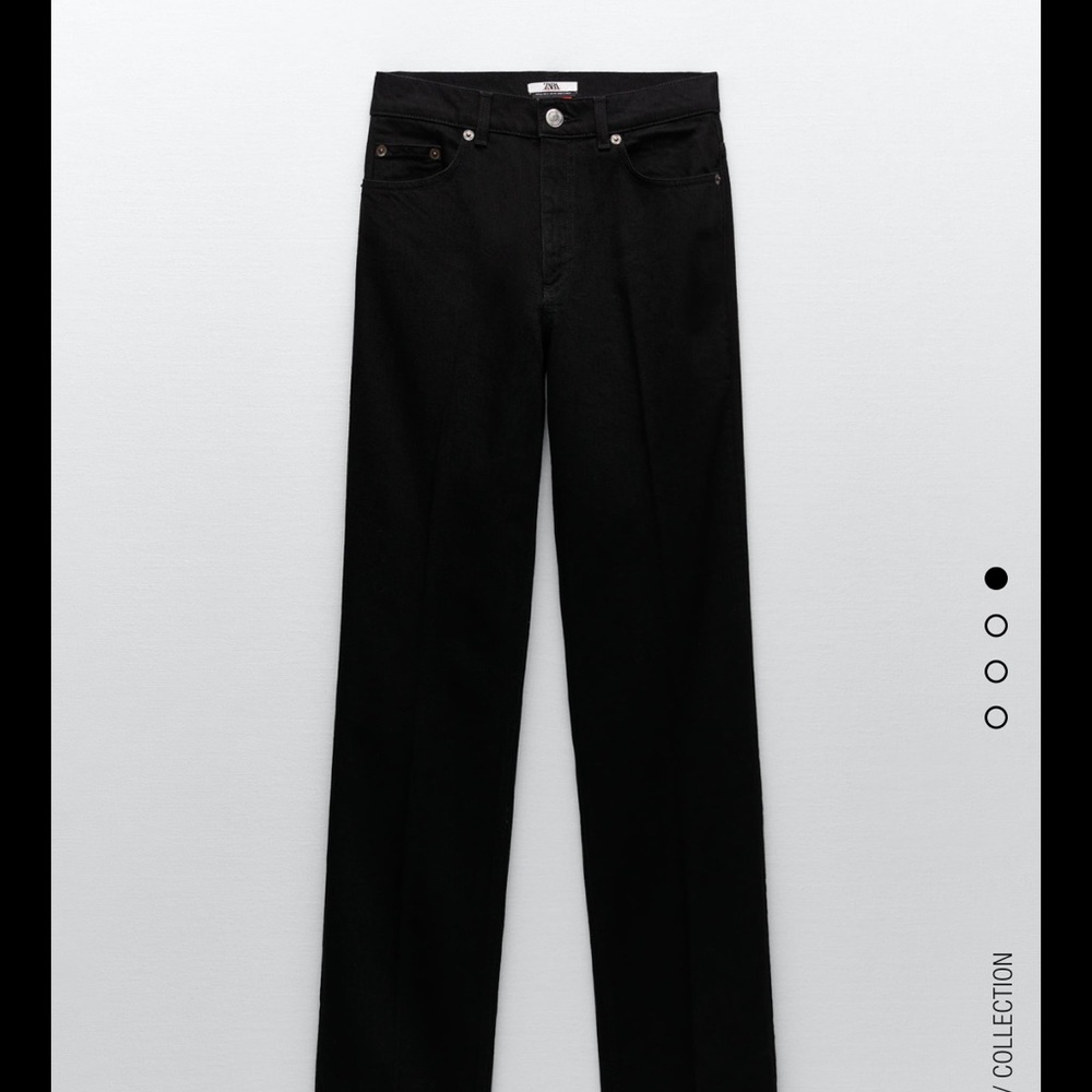 Zara High Waisted Straight Jeans
